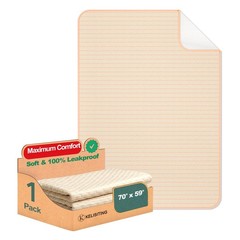 King Size Bed Pads Incontinence Washable Waterproof 4Layer 71×59 Inch 1 PC