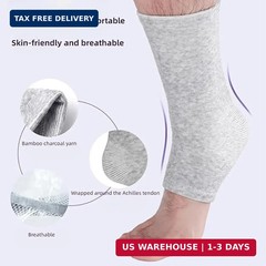 Bamboo Fiber Compression Socks for Men & Women – Ultra Soft & Breathable Ankle F