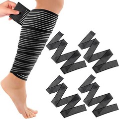 Compression Bandage Wraps for Leg, Elastic Calf Compression Sleeve Ankle Support