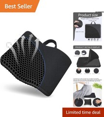 Breathable Honeycomb Gel Chair Cushion – Non-Slip, Pain Relief for Back Issues