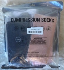 New COMPRESSION SOCKS 6 PAIRS Unisex L / XL Circulation Support Multi Color Pack