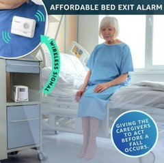 Bed Alarm Caregiver Pager with Wireless Motion Sensor Alarm Indoor Fall Prevent