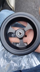 Pair (2) Single Sided Forks with 5/16′ Axles & (2) 4″ Caster Wheels