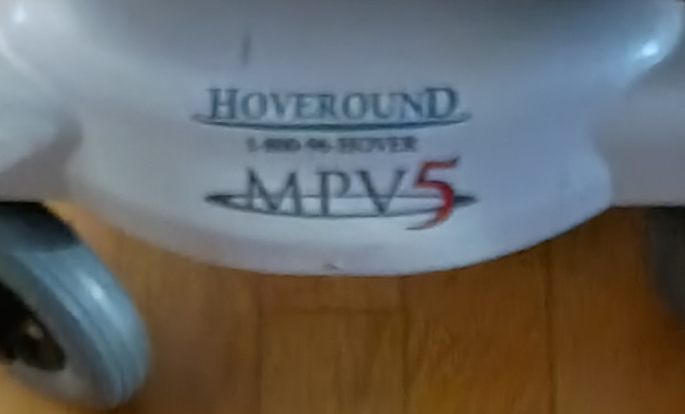 Hoveround MPV5 Electric Powerchair 4-Wheel Gray Foldable Armrest Indoor