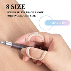 Oval Finger Splint 8 pcs, Finger Splints for Arthritis, Mallet Finger, Trigger F