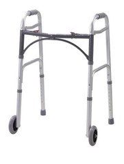 Walker Folding 2-Button Youth W/5 Wheels Deluxe (Drive)