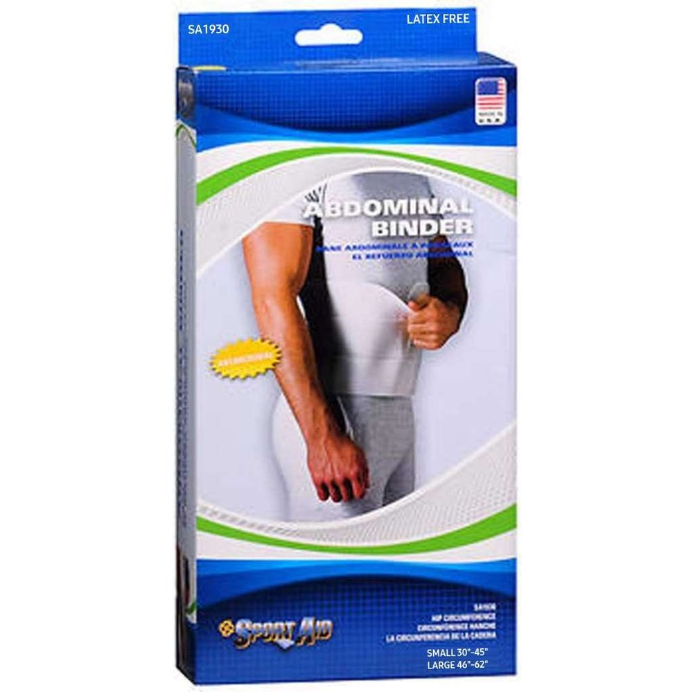 SportAid Surgical Binder and Abdominal Support, Small by Sportaid 1930-S – 1 eac