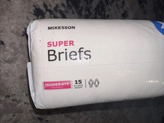 McKesson Super Briefs Adult disposable Moderate underwear X-Large 15 Count