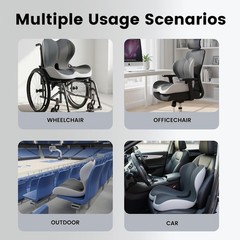 Truck Seat Cushion Ergonomic Memory Foam with Lumbar Support – Orthopedic Car Se