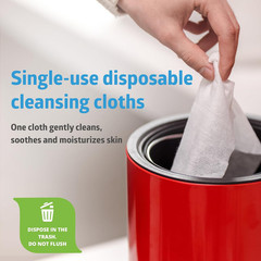 Fitright Aloe Personal Cleansing Cloth Wipes, Scented, Pack of 48, 8 X 10 Inch A
