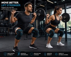 Rodillera profesional Soporte de manga de compresión para el dolor de rodilla