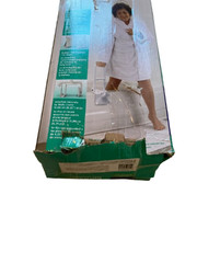 Medline White Clamp On Bath Tub Safety Bar Handle – Tub Adjustable – New in Box