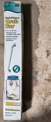 Medline ADA Compliant Knurled Grab Bar -18 in. x 1-1/4 in. bath safety