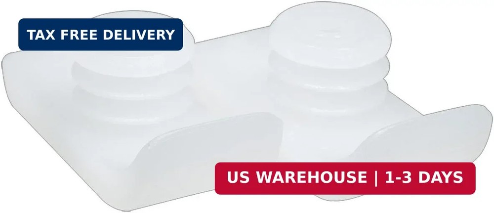 Drive Medical 10110 Walker Wheel Ski Glides, White