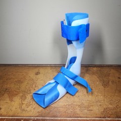 AFO KAFO Orthosis Hard Plastic Foot Support Ankle Brace Left Leg HiTEK