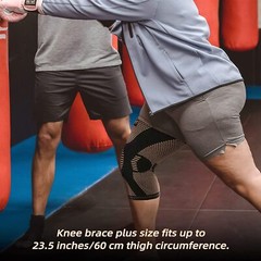 Knee Support Copper Infused Leg Brace Magnetic Compression Sleeve Joint Pain DA