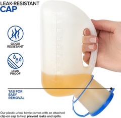 Unisex Urinal Bottle (1 Pack) – Portable Urinal for Women & Men – Female Urinal