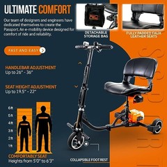 SuperHandy 3 Wheel Mobility Scooter Electric Powered Lightest GUT112 – ORANGE