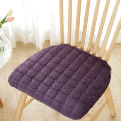 Corduroy Horseshoe Shape Thick Chair Cushion Nordic Solid Removable Washable Sea
