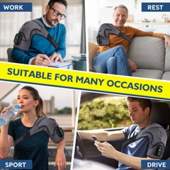 Electric Cordless Heating Vibration Pad Joint Knee Massager Shoulder Brace Wrap
