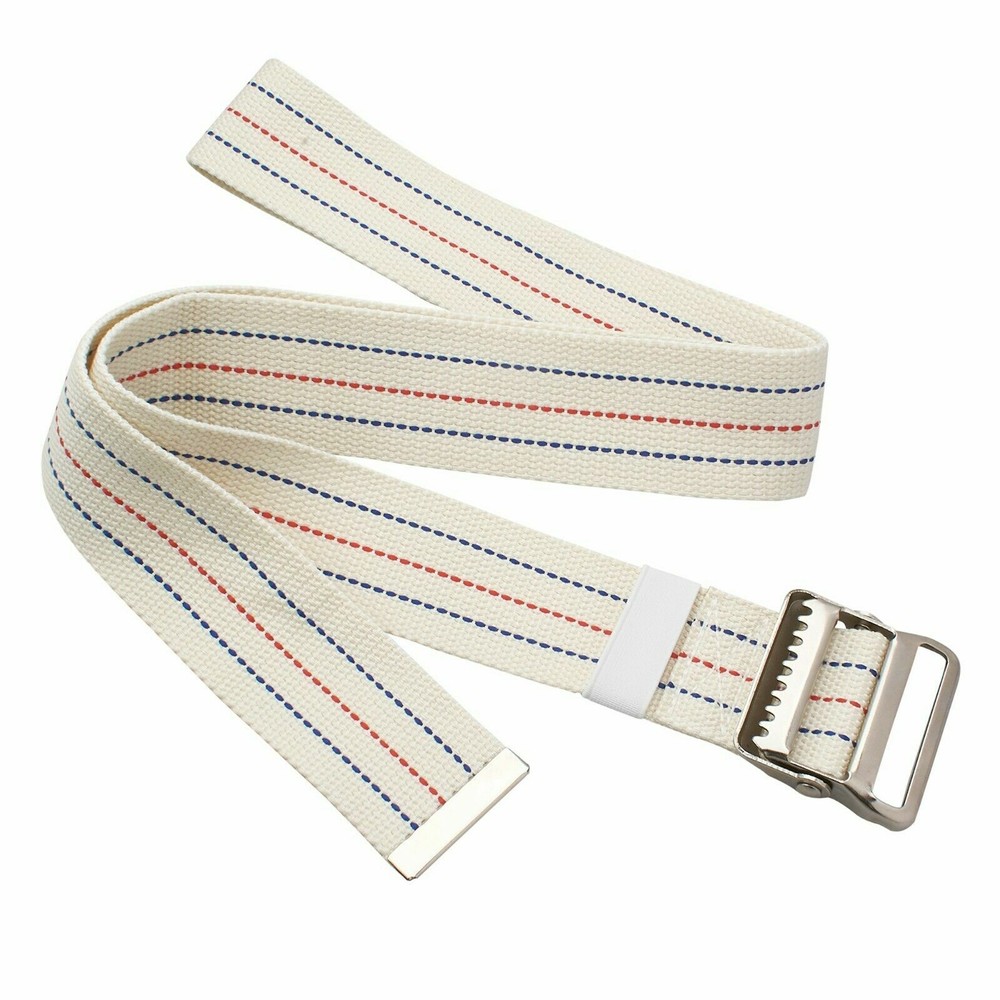 Gait Transfer Belt Support for Caregiver Home Health Aid Seniors (White)