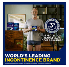 TENA Incontinence Guards for Men, Maximum, 144 Count