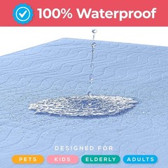 Washable Underpads 34″ X 36″ Pack of 4 Waterproof Reusable Heavy Absorb Bed Pads