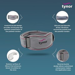 Tynor Patellar Support Grey Universal size Free Shipping