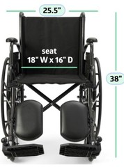 Medline K4 Basic Lightweight Elevating Wheelchair (MDS806550E)