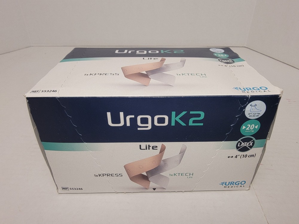 Urgo K2 Lite – Size 2 – 10 CM/4 inches – No Latex – Ref 553246 – Exp 07/2027