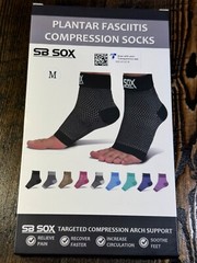 SB Sox Plantar Fasciitis Compression socks for Men & Women Arch Support S M L