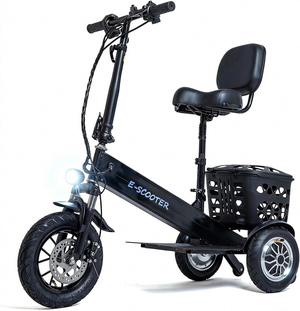 3 Wheel Electric Scooter for Adults, 3 Wheel Mobility Scooter for Adults, 330 Lb