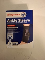 Ankle Sleeve With Variable Compression. Moderate Support 1 Ankle Sleeve L/XL….