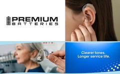 Size 675 PR44 1.45V Hearing Aid Batteries Blue Tab 60 Batteries