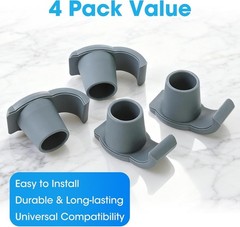 4 Pack Walker Skis Glides Universal Sliders for Folding Walkers Ideal Mobility