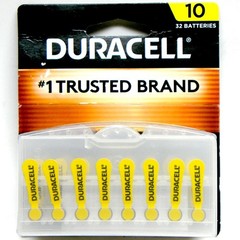 32 DURACELL SIZE 10 HEARING AID BATTERIES BEST BY MARCH 2026