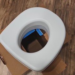 Carex White Plastic Raised Toilet Seat 5-1/2″ Height up to 300 lbs