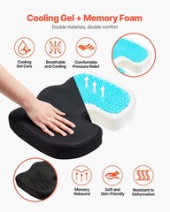 VEVOR Seat Cushion Cooling Gel & Memory Foam Seat Cushion for Pressure Relief