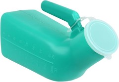2 Pack 1000ml Spill-Proof Urinal Bottles with Lid – Ideal for Elderly & Travel