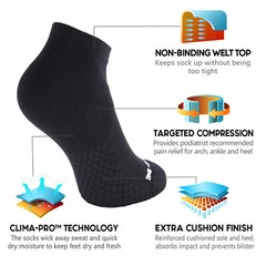 ⭐️2 PAIR | NEWZILL Low Cut Compression Socks Unisex Running Socks 15-20 mmHg⭐