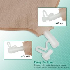 20PCS Urostomy Bags,One-Piece Drainable Pouches with Measure Card for Ileosto…
