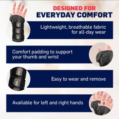 Dr. Arthritis Wrist Brace Thumb Support Thumb Spica Splint Wrist Aid Right Hand