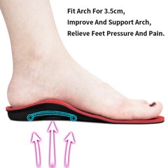 Orthotic Insole High Arch Foot Support Flat Feet Plantar Fasciitis inner soles