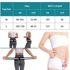Sciatica Women Men Waist Bands Compression Support Lumbar Hip Belt Back Massager