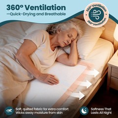 Extra Large Disposable Bed Pads 40″x36″ – 25 Count, Super Absorbent Incontinence