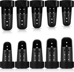 10 Pcs Mallet Finger Splint Thumb Splint 5 Sizes Finger Support Brace Black