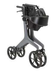 Carbon Fiber AeroCarbon Ultra Lite Rollator Gray Drive Medical 330 lb Capacity