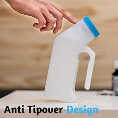 Urinal Spill Proof Portable 2 Pack 32 oz 1000 ml Glow in Dark Lid