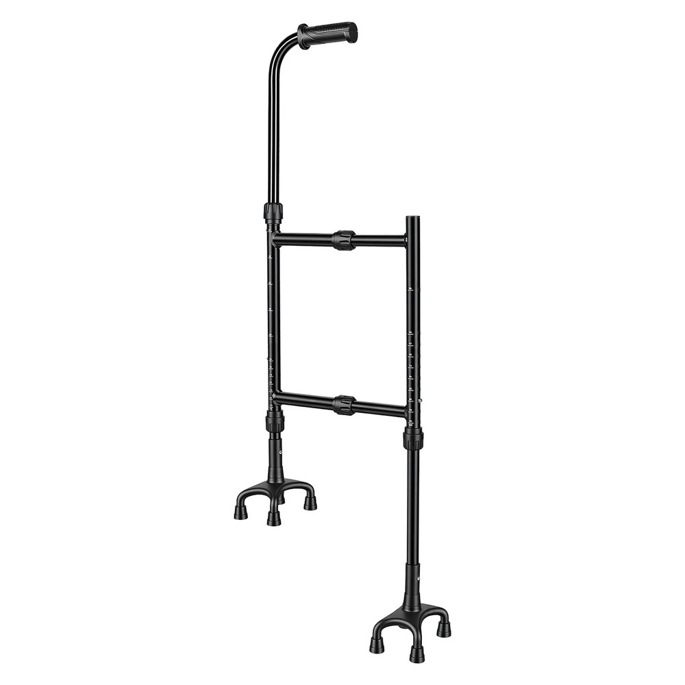 Stair Climbing Assist Cane with Adjustable Height & 8-Claw Base for Seniors