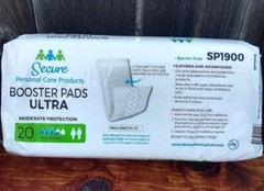 Secure Bladder Leak Pads 20 pack for Men and Women Moderate Protection Pad 13